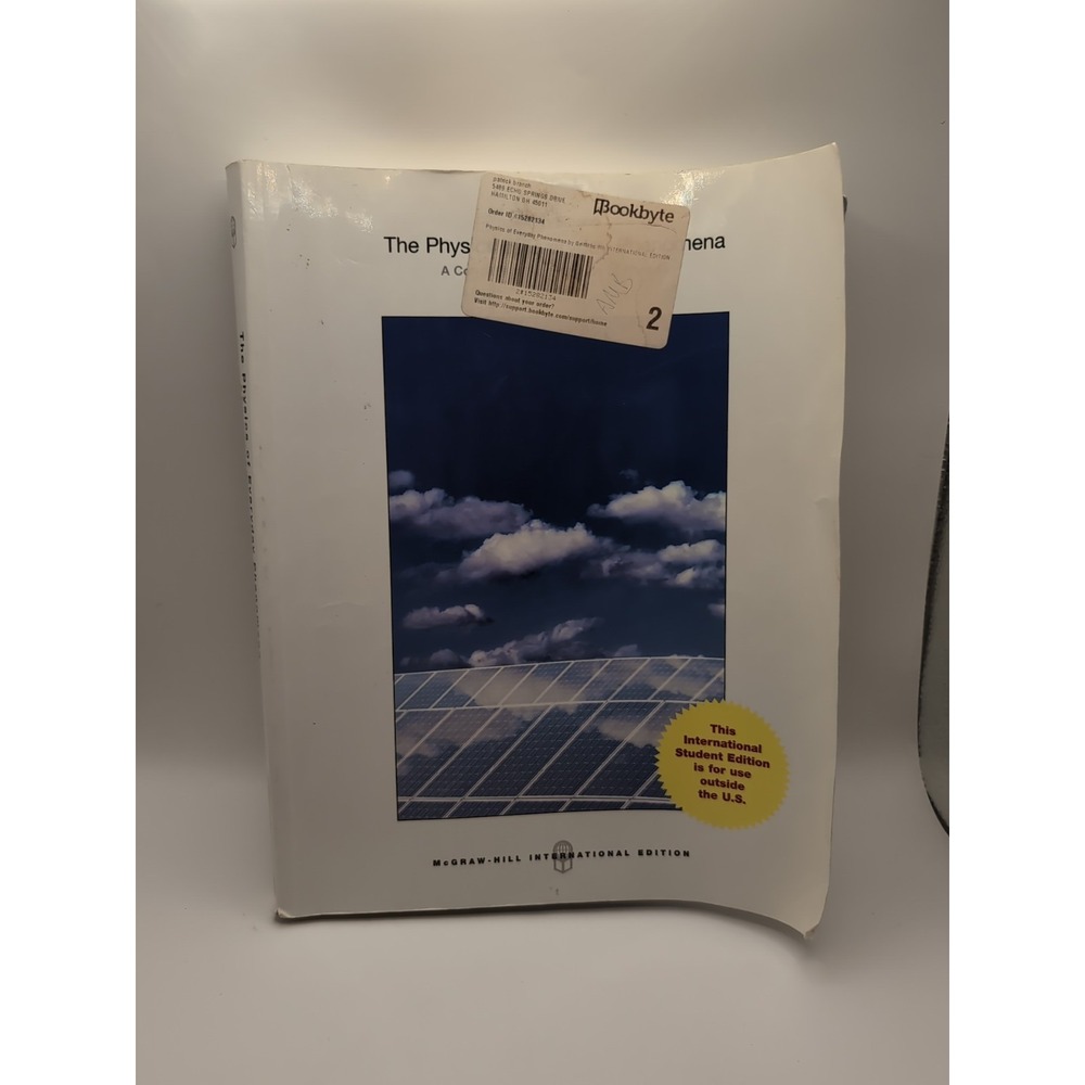 Physics of Everyday Phenomena by Juliet Brosing ,W. Thomas Griffith 8th Edition